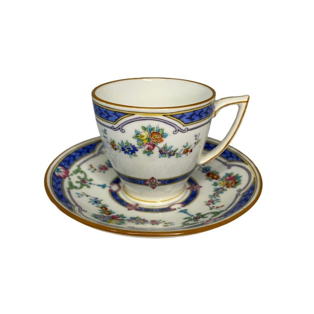 Vtg Minton RIPON Demitasse Cup & Saucer Hard to Find